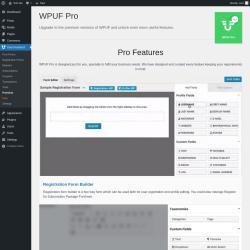 Page screenshot: User Frontend → Premium