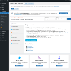 Page screenshot: User Frontend → Help