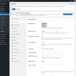 Page screenshot: User Frontend → Settings