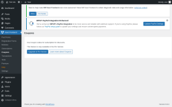 Page screenshot: User Frontend → Coupons