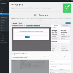 Page screenshot: User Frontend → Premium