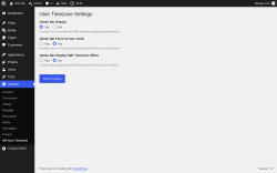 Page screenshot: Settings &rarr; WP User Timezone