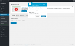 Page screenshot: WebinarPress → Settings → System Status
