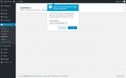 Page screenshot: WebinarPress → Questions