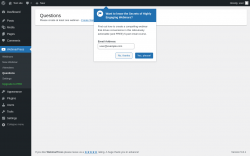 Page screenshot: WebinarPress → Questions