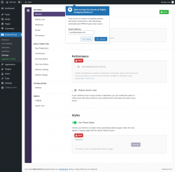 Page screenshot: WebinarPress → Settings