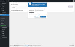 Page screenshot: WebinarPress → Questions