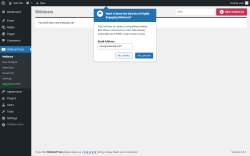 Page screenshot: Webinars ‹ Test site — WordPress