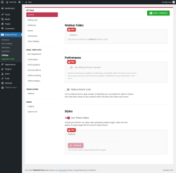 Page screenshot: WebinarPress → Settings