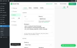 Page screenshot: Social Chat → Button
