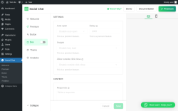 Page screenshot: Social Chat &rarr; Box
