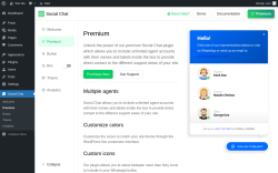 Page screenshot: Social Chat &rarr; Premium