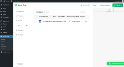 Page screenshot: Social Chat &rarr; Contacts