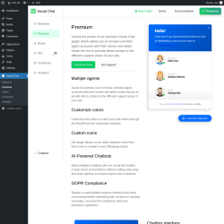 Page screenshot: Social Chat &rarr; Premium