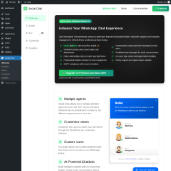 Page screenshot: Social Chat