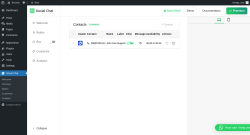 Page screenshot: Social Chat &rarr; Contacts
