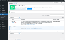 Page screenshot: Plugins &lsaquo; Test site &mdash; WordPress