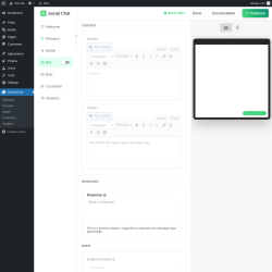 Page screenshot: Social Chat &rarr; Box