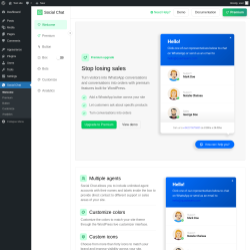 Page screenshot: Social Chat