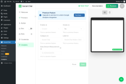 Page screenshot: Social Chat &rarr; Analytics
