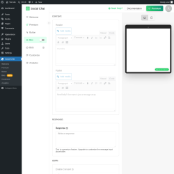Page screenshot: Social Chat &rarr; Box