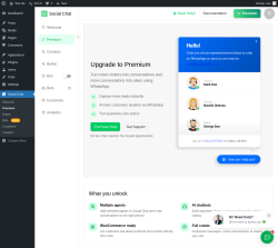Page screenshot: Social Chat &rarr; Premium