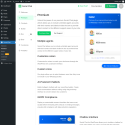 Page screenshot: Social Chat &rarr; Premium