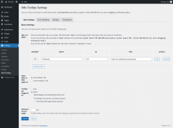 Page screenshot: Settings → Wiki-Tooltips