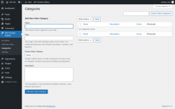 Page screenshot: WP Youtube Gallery &rarr; Categories
