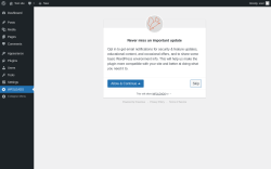 Page screenshot: WP2LEADS ‹ Test site — WordPress