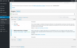 Page screenshot: Plugins ‹ Test site — WordPress