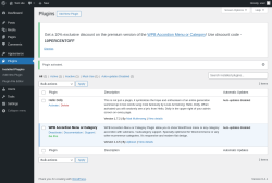 Page screenshot: Plugins ‹ Test site — WordPress