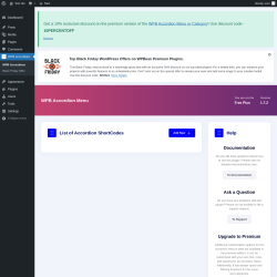 Page screenshot: WPB Accordions