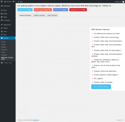 Page screenshot: Settings → WPB Woo Product Slider
