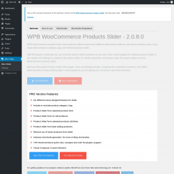 Page screenshot: Woo Slider