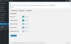 Page screenshot: Woo Slider → Settings → Style Settings