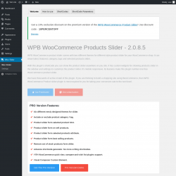 Page screenshot: Woo Slider