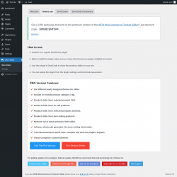 Page screenshot: Woo Slider → How to use