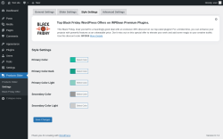 Page screenshot: Products Slider → Settings → Style Settings