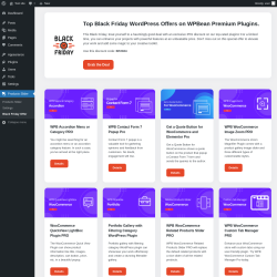 Page screenshot: Products Slider → Black Friday Offer