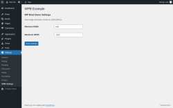 Page screenshot: Settings &rarr; WPB Settings