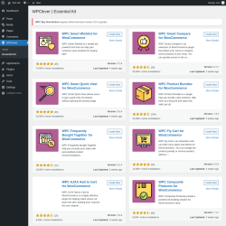 Page screenshot: WPClever → Essential Kit