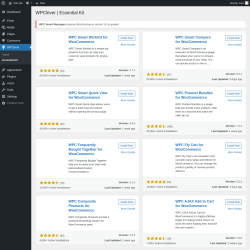 Page screenshot: WPClever → Essential Kit