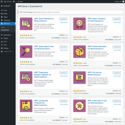 Page screenshot: WPClever → Essential Kit