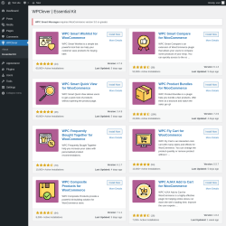 Page screenshot: WPClever → Essential Kit