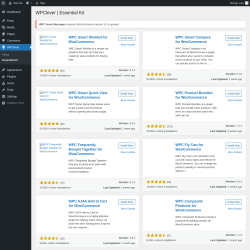 Page screenshot: WPClever → Essential Kit
