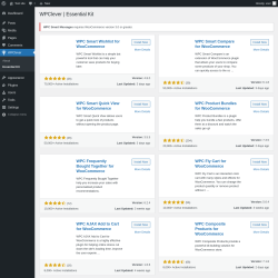 Page screenshot: WPClever → Essential Kit