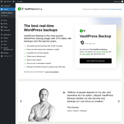 Page screenshot: Jetpack