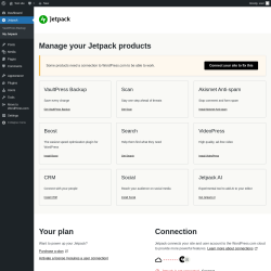 Page screenshot: Jetpack → My Jetpack