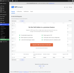 Page screenshot: WPConsent &rarr; Do Not Sell